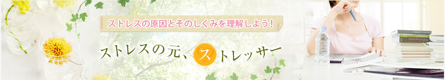 ストレスの原因とそのしくみを理解しよう！ストレスの元、ストレッサー